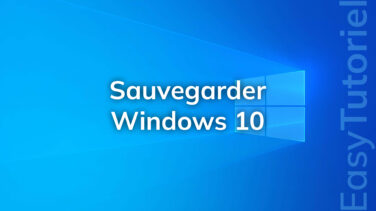 sauvegarder windows 10
