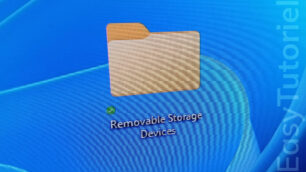 supprimer Removable Storage Devices dossier bureau windows