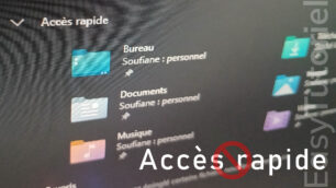 supprimer acces rapide windows 11