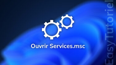 ouvrir services msc windows