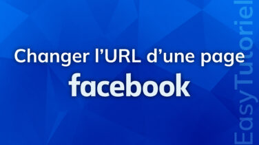 changer url page facebook facile