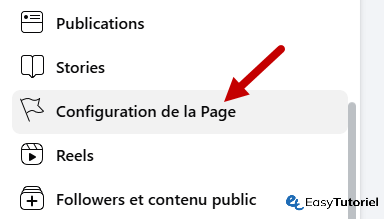 configuration de la page