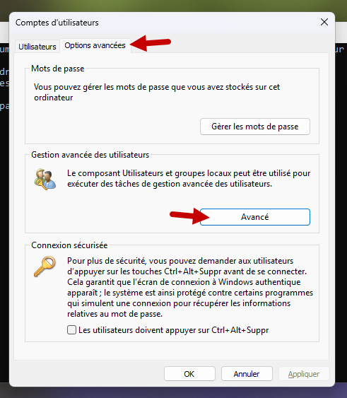 gestion avancee des utilisateurs