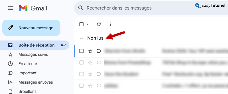 gmail non lus
