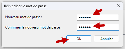 nouveau mot de passe