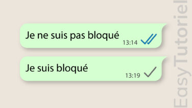 savoir si on est bloque whatsapp