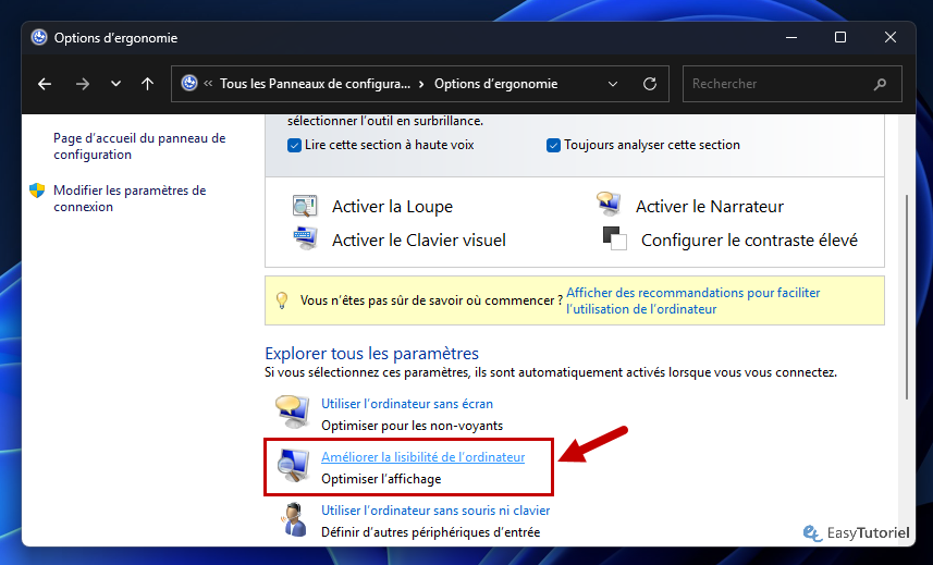 ameliorer la lisibilite de l ordinateur