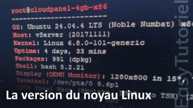 version noyau linux toutes distros