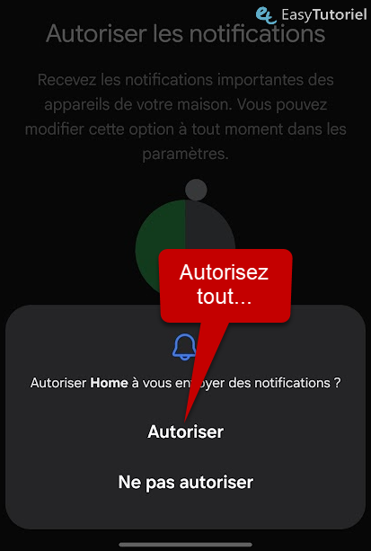 autoriser notifications