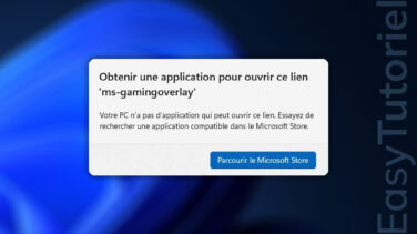erreur ms gamingoverlay solution facile windows 11