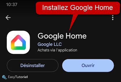 installez google home google play