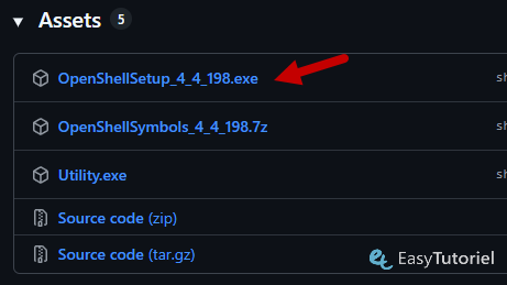 openshellsetup github assets releases