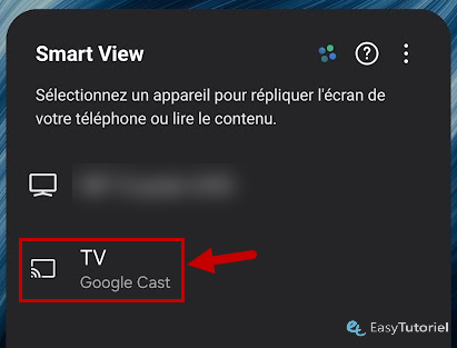 smart view tv google cast