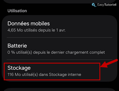 stockage