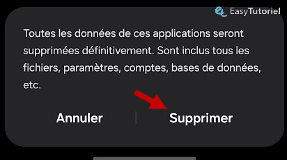 supprimer donnees home